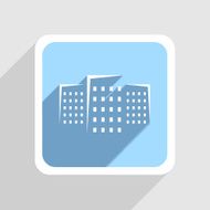 Vector blue icon on gray background Eps10 N50