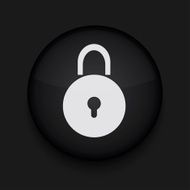 Vector circle app icon on black background Eps10 N2