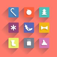 Seamless Vector Background with Christmas Elements N2