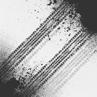 Tire track with splash N2