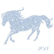 Horse of Snowflakes N2