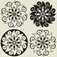 Abstract Floral Design Elements N3