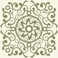 Baroque floral decoration N2