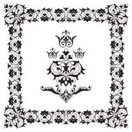 Ornamental border frame design element