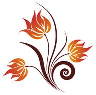 Vector Floral Swirl N10