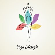 Beautiful Woman Doing Yoga N26