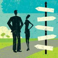 Blank signpost