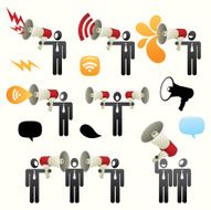 Megaphone people