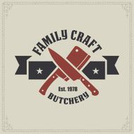 Labels of butcher shop N63
