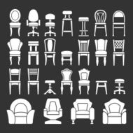 Set icons of chairs N2