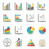 Graph chart icons N4