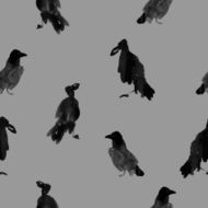 Ravens seamless pattern N2