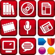 icon series media (vector)