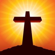 Easter Cross at Sunset