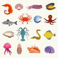 Seafood vector illustration N4