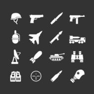 Set icons of army and military N2