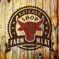 Labels of butcher shop N64