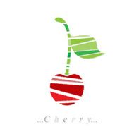 Vector of fruit cherry icon N2