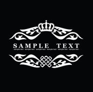 Decorative Vintage Ornate Banner N8