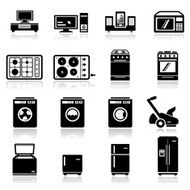 icons set home devices