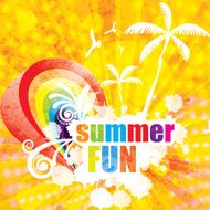 Retro grunge summer background N3