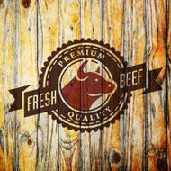 Labels of butcher shop N66