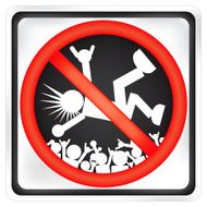 no crowd surfing sign