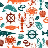 Seafood Repeat Pattern