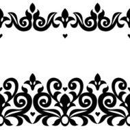Vector seamless border in Victorian style N67