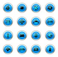 Blue Icons - Car Performance Parts