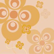 Retro flower background N12