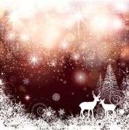 winter holiday silhouette