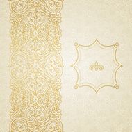 Vector ornate border in Victorian style N13