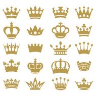 Crown collection - vector silhouette N3