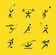 Sport pictograms