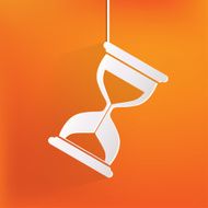 Sand clock icon Glass timer symbol N4