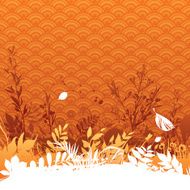 Autumn floral background N7