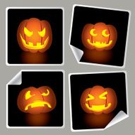 jack o&#039;lantern stickers