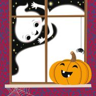 Ghost Jack O&#039; Lantern and Spider