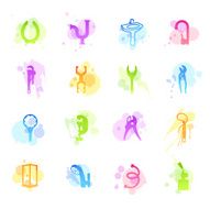 Stains Icons - Plumbing Tools &amp; Materials