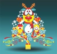 christmas song with a deer N2