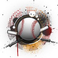 Grunge baseball background