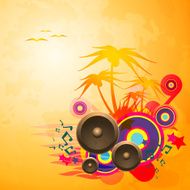 Disco Dance Tropical Music Flyer N2