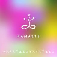 Blured background with yoga logo N11