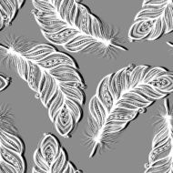 Seamless pattern with feathers N62
