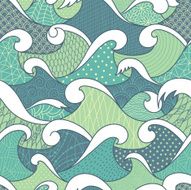 Sea seamless pattern N29