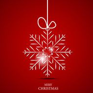 Christmas Snowflakes Background Vector Illustration N75