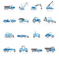 Road Construction Vehicles - Blue Series