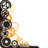 Mechanical cog wheel frame N4