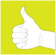 Thumbs Up Hand Gesture N2